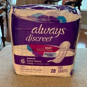 Always Discreet Extra Heavy Long Pads - 28 Count